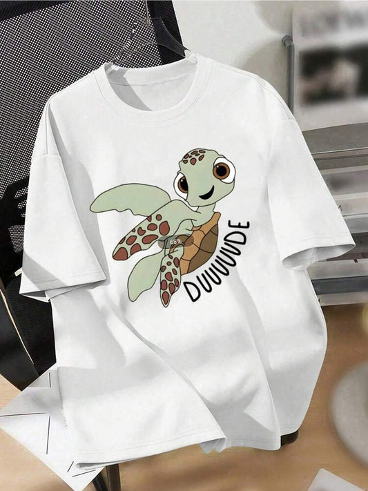1 Pack Girls' Casual Graphic T-Shirt, Crew Neck Short Sleeve Youth Summer Top for Students and Daily Wear